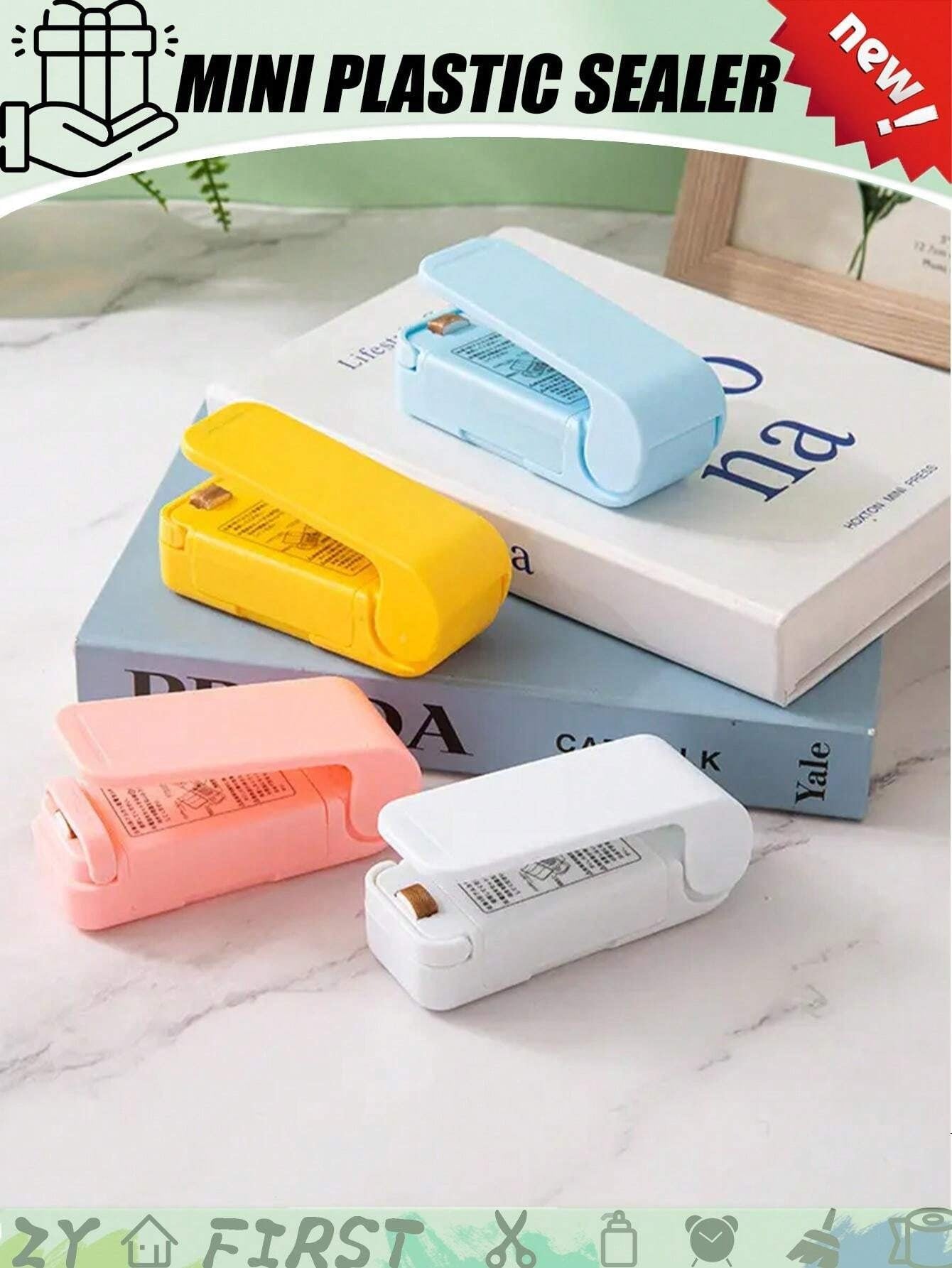 1PC, Small Mini Snack Sealer, Plastic Sealer, Packaging Household Plastic Bags, Food Preservation, Draw Vacuum Sealer, Suitable For Household Sealing Snack Bags, Kitchen Supplies (Batteries Not Included)